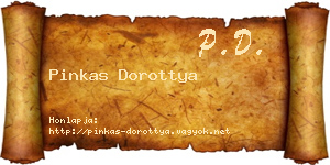 Pinkas Dorottya névjegykártya